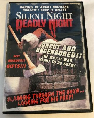 Silent Night,  Deadly Night - Uncut & Uncensored Rare Oop Like W/ Insert