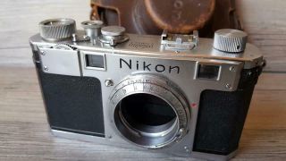 Vtg Nikon Rangefinder S Camera Body Nippon Kogaku Rare 35mm