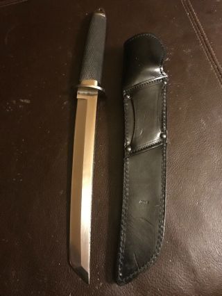 Vintage Early Cold Steel Magnum Tanto Knife Seki Japan Made W/sheath Rare 2