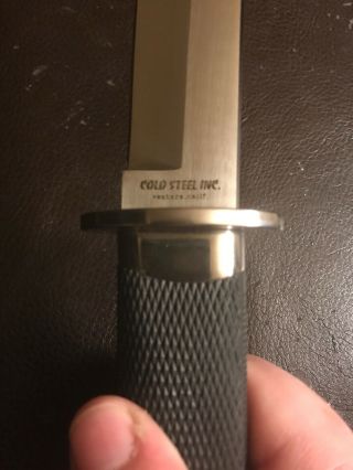 Vintage Early Cold Steel Magnum Tanto Knife Seki Japan Made W/sheath Rare 6