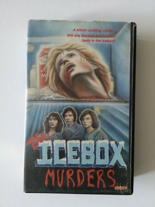 Mogul Video The Icebox Murders Vhs Rare Horror Bigbox