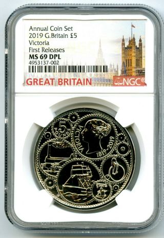 2019 Great Britain 5pnd Queen Victoria Ngc Ms69 Dpl First Releases Rare Top Pop