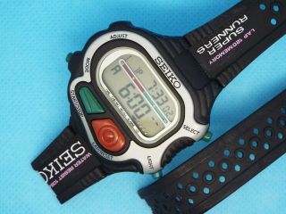 Rare Vintage Digital Watch Seiko Runners S640 - 4000 Lcd Retro
