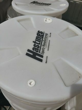 55 gallon rarely Barrel Drum Plastic White barrels drums,  food grade. 3