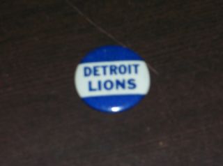 Vintage Detroit Lions Football Small Pin Backs 1 1/4 Inch Rare