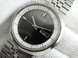 V.  Rare Citizen Automatic Gn - 4 - S Ref.  51 - 0351 Vintage Mens Day Date Watch 70s.