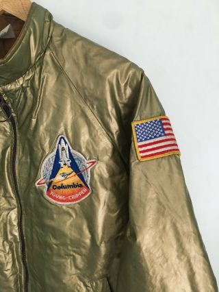 1981 STS - 1 NASA Young Crippen Columbia Watkins Crew Jacket USA Vintage RARE 5