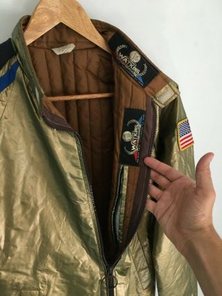 1981 STS - 1 NASA Young Crippen Columbia Watkins Crew Jacket USA Vintage RARE 8