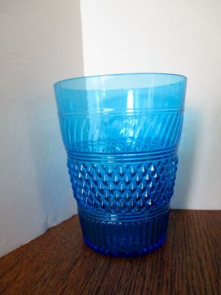 Rare Vintage Metropolitan Museum Of Art Mma Cobalt Blue 6 " Vase - - Pontil