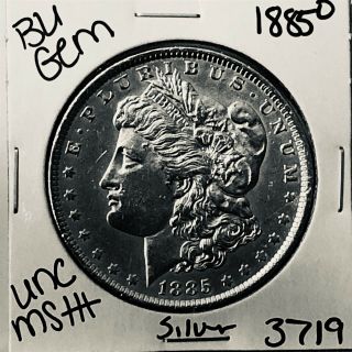 1885 O Bu Gem Morgan Silver Dollar Unc Ms,  U.  S.  Rare Coin 3719