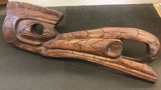 Northwest Coast First Nations Native Carving Art Rare Bird Monster Squamish