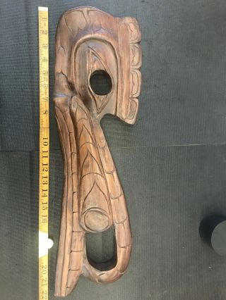 Northwest Coast First Nations native Carving Art Rare Bird Monster Squamish 4