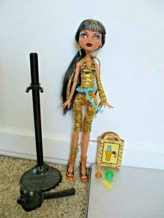 Monster High Cleo Denile Gold Fashion Outfit Rare Euc
