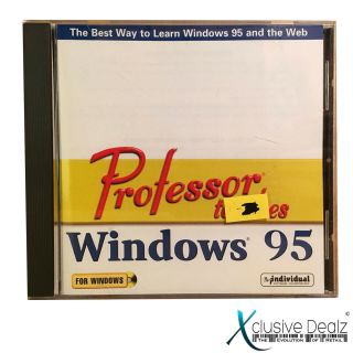 Rare Professor Teaches Windows 95 Pc Cd - Rom Software 1997 (ex) H40