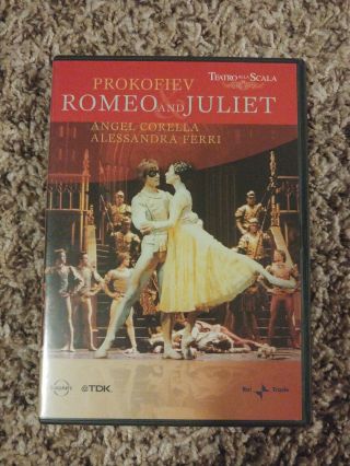 Prokofiev - Romeo And Juliet (2000) Dvd - Rare (euroarts,  2002) Ballet Italy