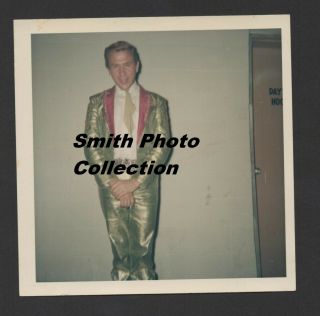 Rare Buck Owens Color Snapshot Nov.  27th 1965 Back Stage Before Show