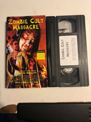 Zombie Cult Massacre VHS LD Filmworks Rare OOP SOV 6