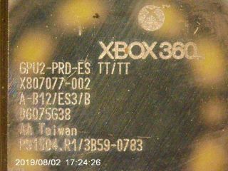 Vintage Microsoft Xbox360 Gpu2 - Prd - Es X807077 - 002 Es Processor Rare