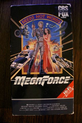 Vintage Rare Megaforce 1982 Vhs 1984 Barry Bostwick Persis Khambatta Gi Joe