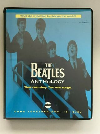" Very Rare " 1995 " Beatles Anthology " (vhs) Advance Video / Reviewers Package