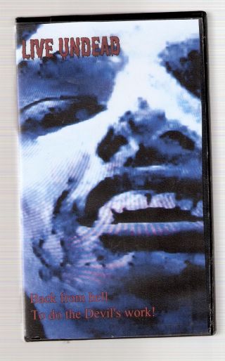 Live Undead Vhs Satanic Zombie Horror Sov Shot On Video 1991 Short Rare