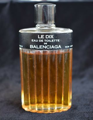Vintage Le Dix Balenciaga 2 Oz Eau De Toilette Perfume 80 Full Very Rare Women