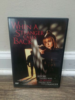 When A Stranger Calls Back (dvd,  1998) Carol Kane Rare Oop