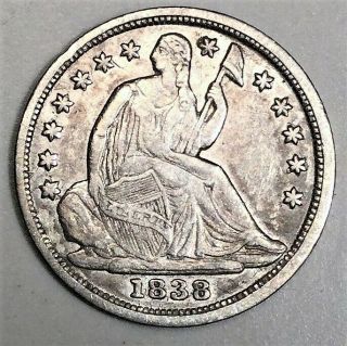 1838 Seated Liberty Half Dime Coin Rare Date
