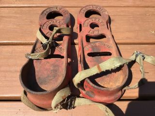 Dan Lurie Vintage Iron Fire Boots Shoes Rare Collectible