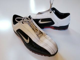 Nike Air Zoom Elite Ii 2 Golf Shoes Spikes White Black Red Rare Mens Size 13