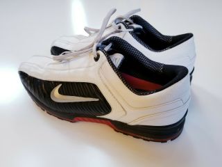 Nike Air Zoom Elite II 2 Golf Shoes Spikes White Black Red RARE Mens Size 13 5