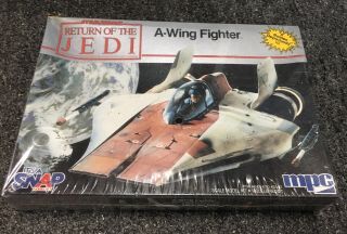 Mpc Star Wars Return Of The Jedi A - Wing Fighter Kit Rare Vintage 80’s