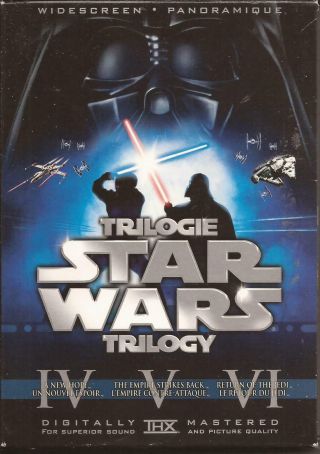 Star Wars Iv V Vi 3 Dvd Box Set Rare Oop Uncut Trilogy Han Shoots First
