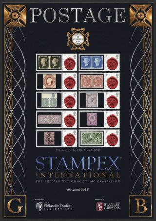 Stampex Autumn 2018 Smiler Sheet Rare Gb Stamps Pts Sheet Philatelic Traders