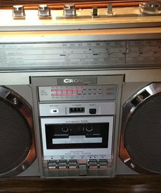 CROWN CSC 950F VINTAGE STEREO BOOMBOX,  EXTREMELY RARE 10