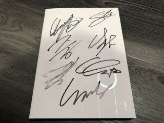 Monsta X Are You There Autograph All Member Signed Promo Album Kpop Rare