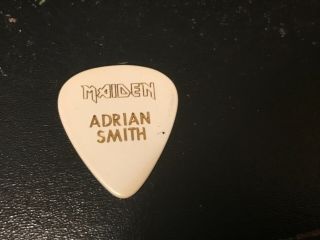 Iron Maiden (adrian Smith) Signature Tour Pick—v H T G Rare