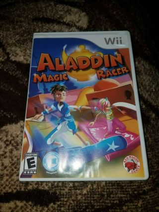 Aladdin Magic Racer Complete Cib Nintendo Wii Rare Red Wagon