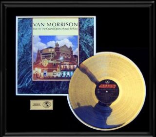Van Morrison Live At Belfast Opera House Gold Record Platinum Disc Rare Lp