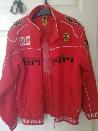 Micheal Schumacher Ferrari Jacket Very Rare Vintage Size Xl Dated 2000