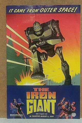 Iron Giant Lenticular Key Chain & Promo Comic Book Warner Bro Rare Vintage 1999