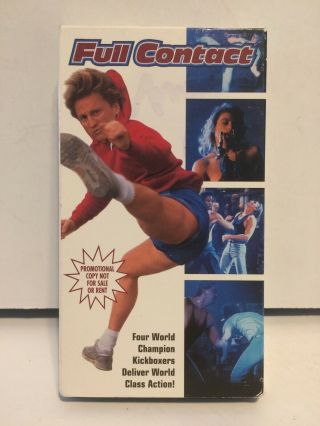 Full Contact 1993 - Vhs - Action - Kickboxing - Promo / Screener Rare 90 