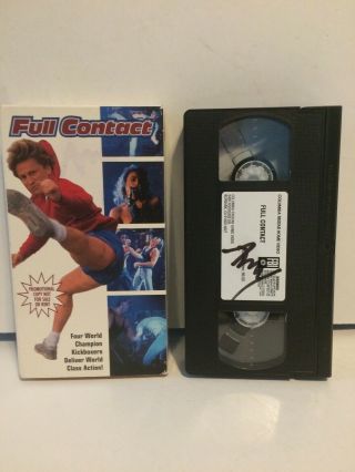 Full Contact 1993 - VHS - Action - Kickboxing - Promo / Screener RARE 90 ' S CHEESE 5