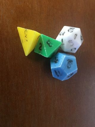 Rare Old School D&d Dungeons And Dragons Basic Dice