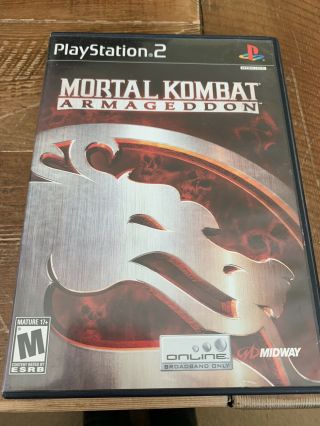 Rare Playstation 2 Ps2 Mortal Kombat Armageddon Complete Cib