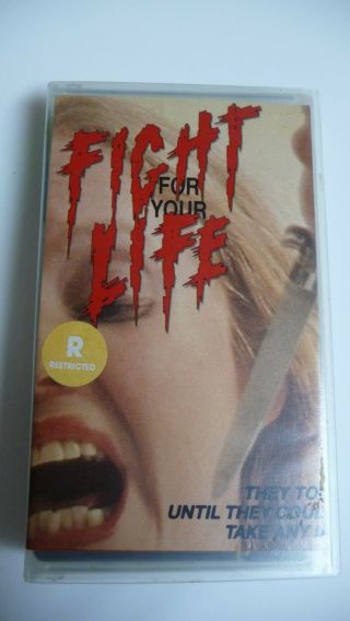Fight For Your Life Vhs Rare Violent Tough Nasty Film Offensive