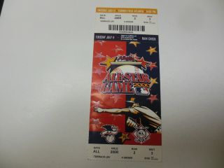 2000 Mlb All Star Baseball Game Atlanta Braves Turner Field Ticket Rare Jeter