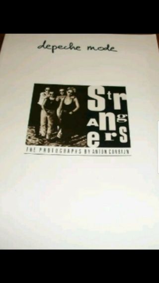 Depeche Mode - Strangers By Anton Corbijn - Violator Era 1990 Rare Book