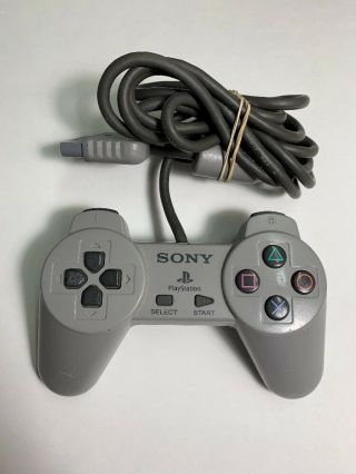 Sony Playstation 1 Ps1 Grey Scph - 1080 Controller Old School Rare