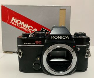 Vintage Konica Autoreflex Tc Slr 35mm Film Camera Rare